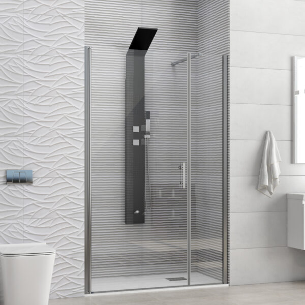 Kabinë dushi mur më mur S-5 Alto 1650x2000 Cromo me sipërfaqe transparente 6 mm (90 gradë e qëndrueshme) Kabinë dushi mur më mur S-5 Alto 1650x2000 Cromo me sipërfaqe transparente 6 mm (90 gradë e qëndrueshme)