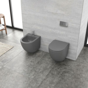 Set Mbulesë Tualeti e Varur në Mur (Brenda) LT-046E-NRMDG Gri