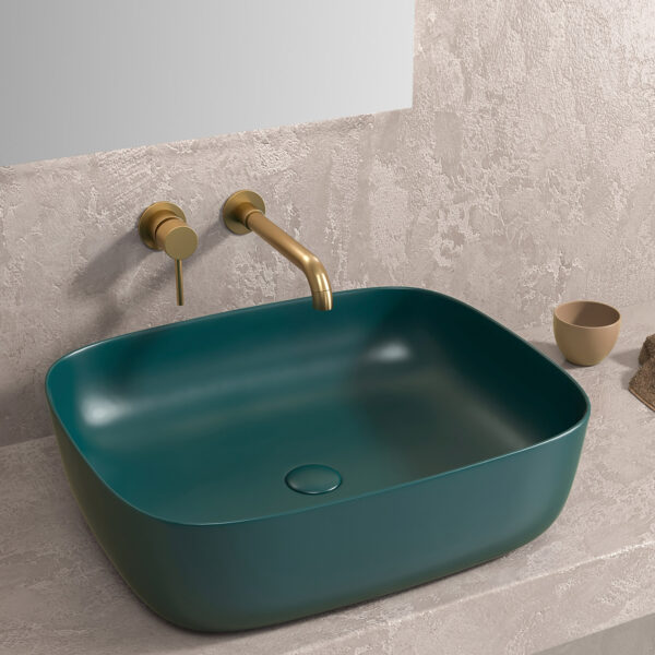 Lavaman Vetëqëndrues LT 2143-MBG Verde Opaco 490x395x150mm Lavaman Vetëqëndrues LT 2143-MBG Verde Opaco 490x395x150mm