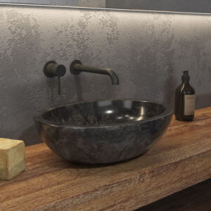 Lavaman Vetëqëndrues Leonor SOP Nero 450x350x150 mm