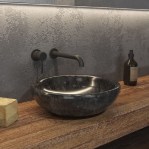 Lavaman Vetëqëndrues Sora SBLR Nero Ø400x120 mm