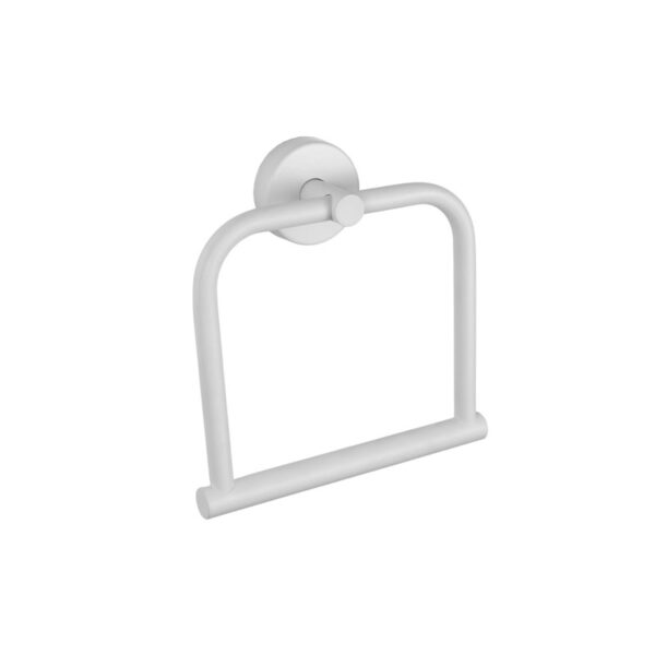 Mbajtëse peshqiri Unazë-Square. 122466 E bardhë Mat Uno