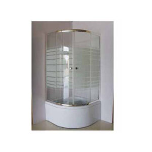 N Flora 200 KSLP060 90x90x150 vaskë gjysmërrethore me kristal transparent 4 mm