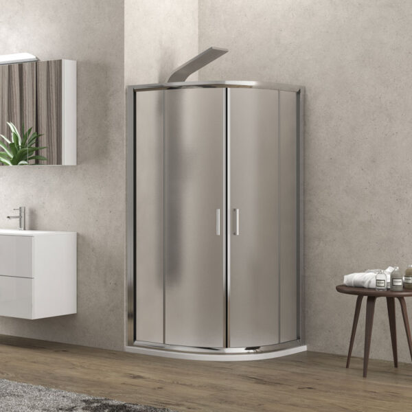 Kabinë dushi gjysmërrethore N Flora 200 KSLP052 me kristal pëlhure 5.5 mm