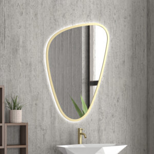 Pasqyrë LED 30576CI/1018 Elena Gold 68.3x95.6