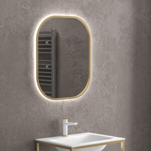Pasqyrë LED 30783CI/1018 Sharon Gold 80x70CM
