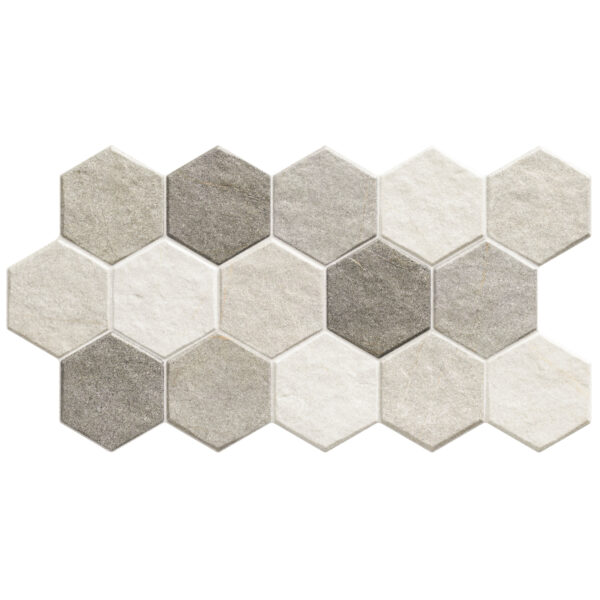 Pllakë Hex Stonehenge Frost 26.5x51