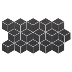 Pllakë Rombi e Zezë 26.5x51