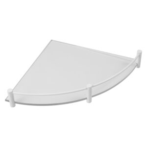 Rafti i Qosheve Transparente 063366 Bianco Opaco 25 CM me Shtresë të Çmuar