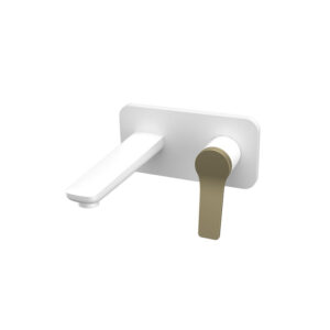 Rubinet për mikser muri për lavaman WNW148073PH-B E BARDHË BRONZ MAT ANDARE