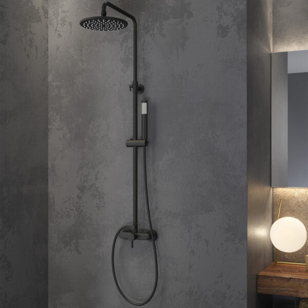 Rubineti i fiksuar për vaskë CF031M Artemis i zi