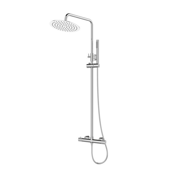 Rubineti i fiksuar termostatik për vaskë 299P12-624A-BP me model prej bronzi Joan