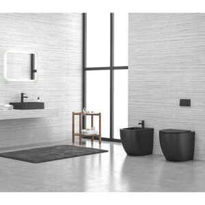 Mbulesë sediljeje LT 2141D-RMB Milos e zezë mat (HY2049)