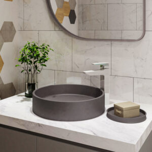 Set Lavamani Vetëqëndrues me Valvul (INS) CS-0003-D5 Çimento Elpis Ø425x100mm