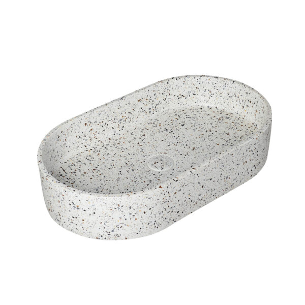 Set Lavamani Vetëqëndrues me Valvul (INS) CS-0010-E3 Stracciatella Linus 600x350x120mm