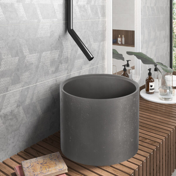 Set Lavamani Vetëqëndrues me Valvul (INS) CS-0058-D5 Pastrues Çimentoje Ø390x300mm