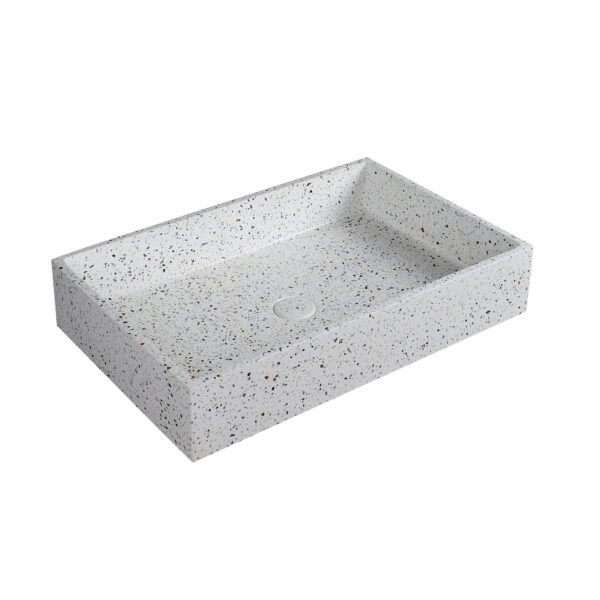 Set Lavamani Vetëqëndrues me Valvul (INS) CS-0069-E3 Stracciatella Dion 600x390x120mm
