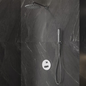 Set Rubineti për Mur 24668-Mn-Set Marmo Nero Joan