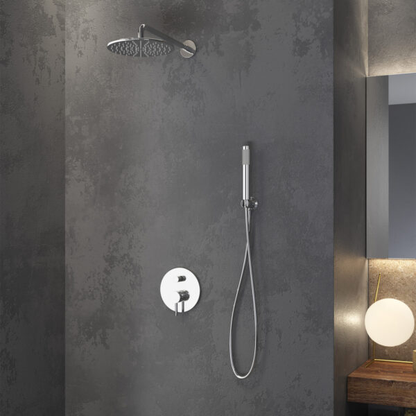 Set Rubineti për Mur So0510 Artemis i Kromuar