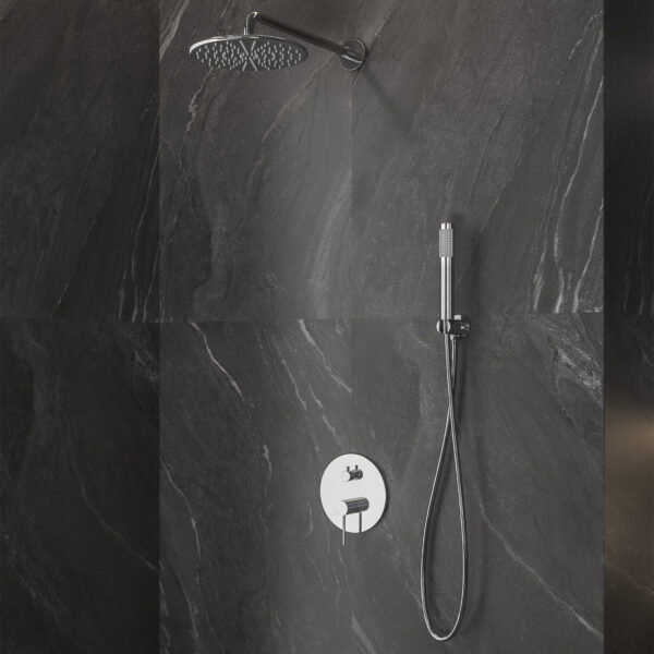 Set për rubinet për mur 24668-Set Cromo Joan