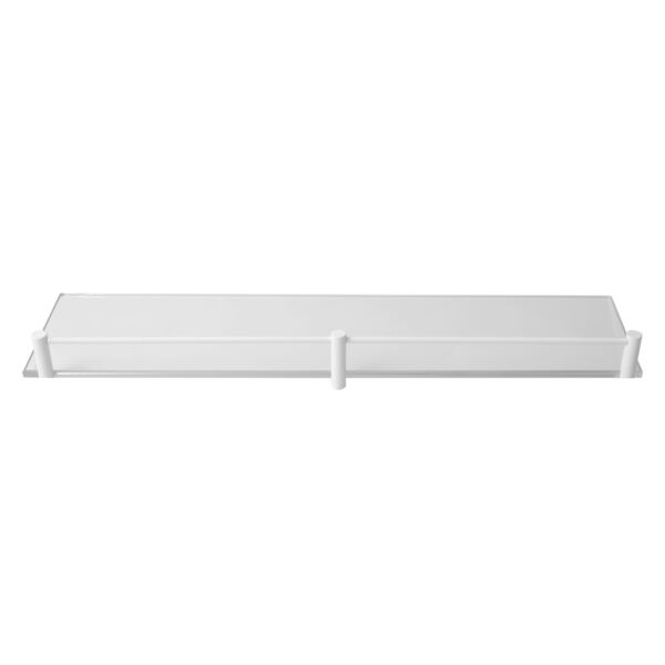 Shelf Clear 066666 Bianco Opaco 60 CM Mansole