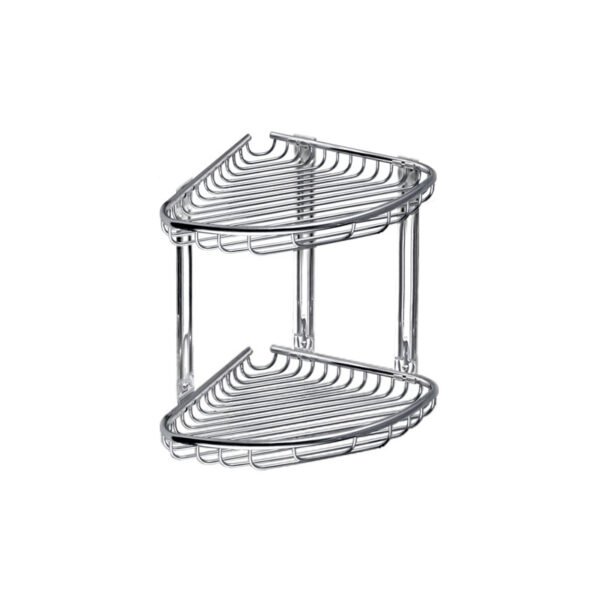 Shportë këndore e dyfishtë 963777 Chrome Reti
