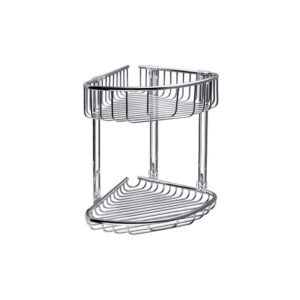 Shportë këndore e dyfishtë 9639 Chrome Reti