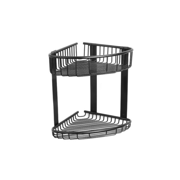 Shportë këndore e dyfishtë 963955 E zezë mat Reti Shportë këndore e dyfishtë 963955 E zezë mat Reti