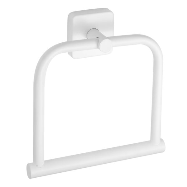 Unaza mbajtëse peshqirësh-Squa. 422466 Bianco Opaco Quattro