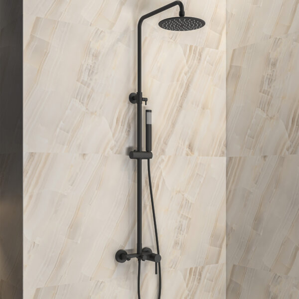 Vaskë me Rubinet të Fiksuar me Grykë SO551B Nero Artemis